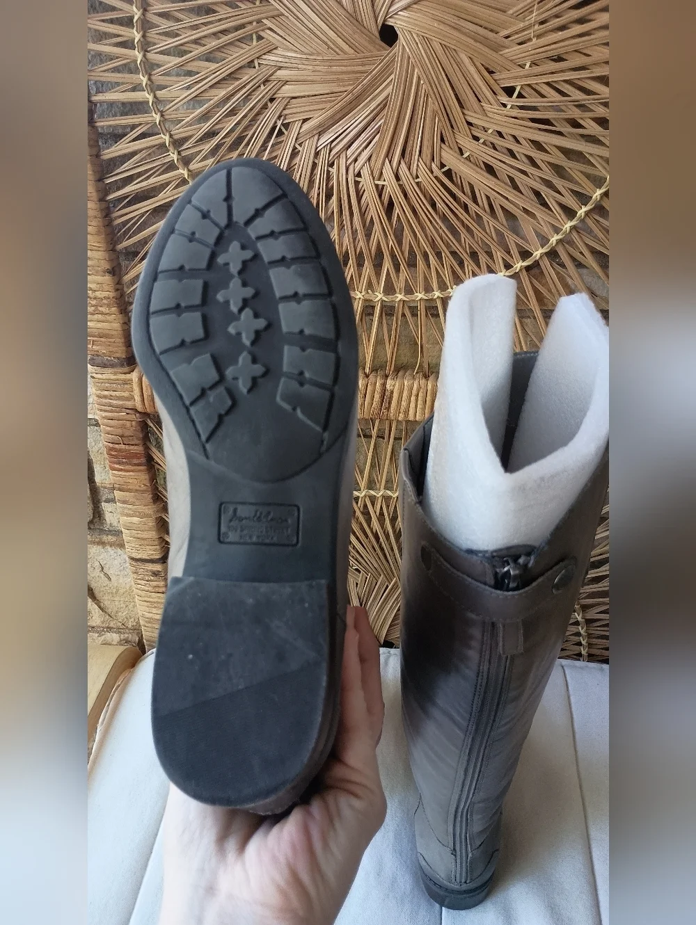Sam Edelman Grey Tall Leather Boots_8